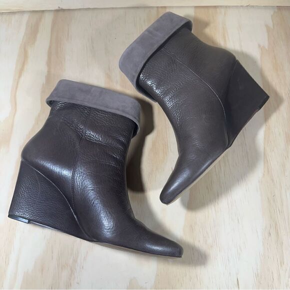 Kate Spade Brown Wedge Boots Women’s Size 9 - Picture 2 of 7